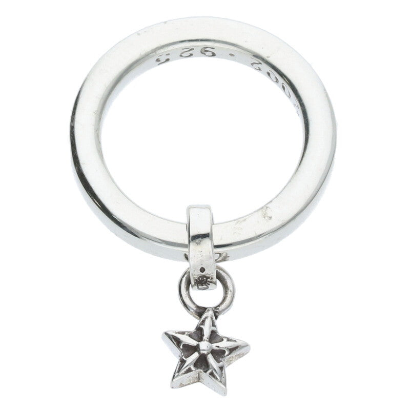Chrome Hearts NTFL w Star Motif Silver Ring Size US 4.5