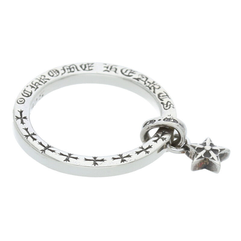 Chrome Hearts NTFL W Star Motif Silver Ring Size US 9