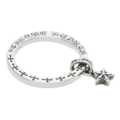 Chrome Hearts NTFL W Star Motif Silver Ring Size US 9