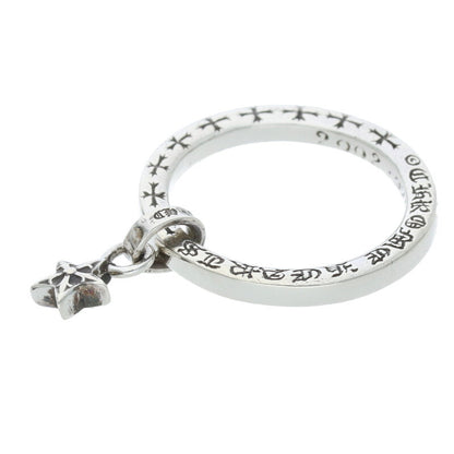 Chrome Hearts NTFL W Star Motif Silver Ring Size US 9