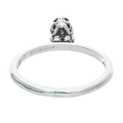 Chrome Hearts BUBBLGM FOTI Delfino Silver Ring Size JP 9