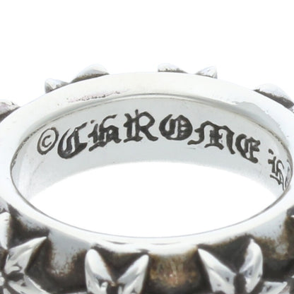 Chrome Hearts STAR BAND Silver Ring Size US 4