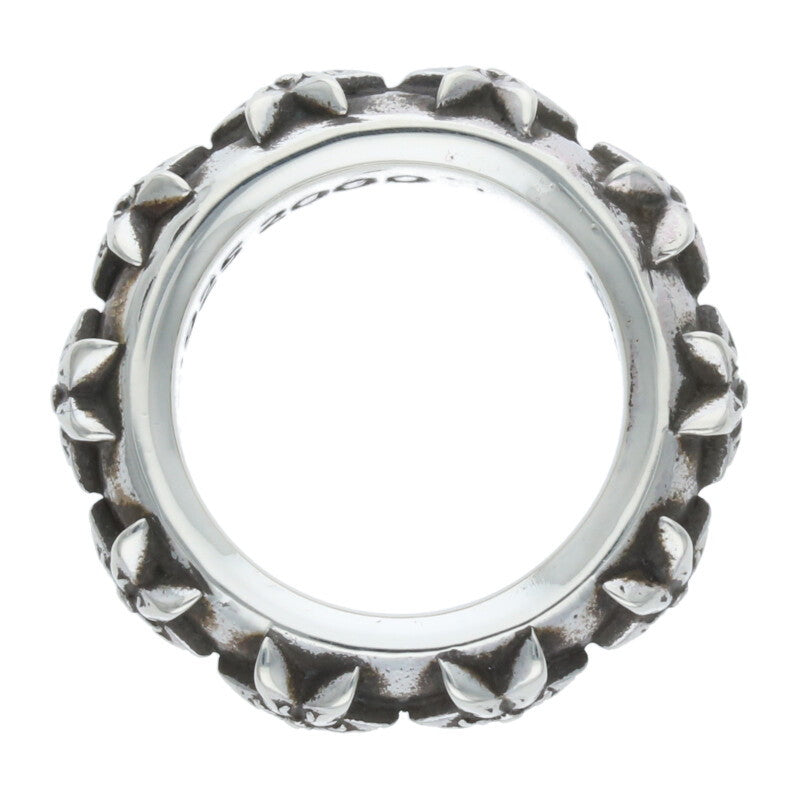 Chrome Hearts STAR BAND Silver Ring Size US 4