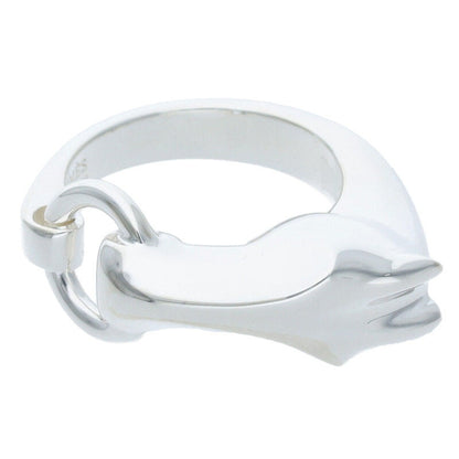 HERMES Galop Sterling Silver Ring Size ONE SIZE