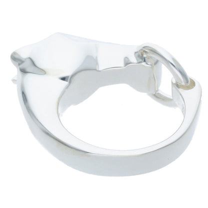 HERMES Galop Sterling Silver Ring Size ONE SIZE