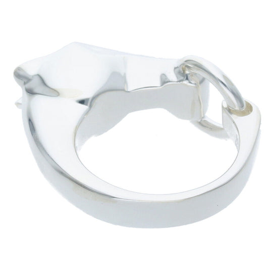 HERMES Galop Sterling Silver Ring Size ONE SIZE