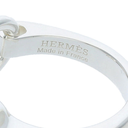 HERMES Galop Sterling Silver Ring Size ONE SIZE