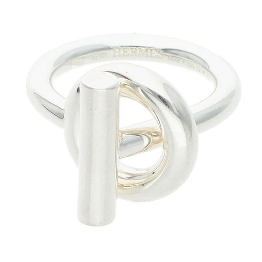 HERMES Echappée Sterling Silver Ring Size ONE SIZE