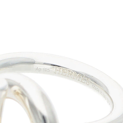 HERMES Echappée Sterling Silver Ring Size ONE SIZE