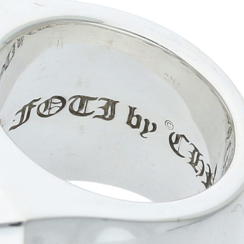 Chrome Hearts BIG PJ MAHALIA Silver Ring Size US 4