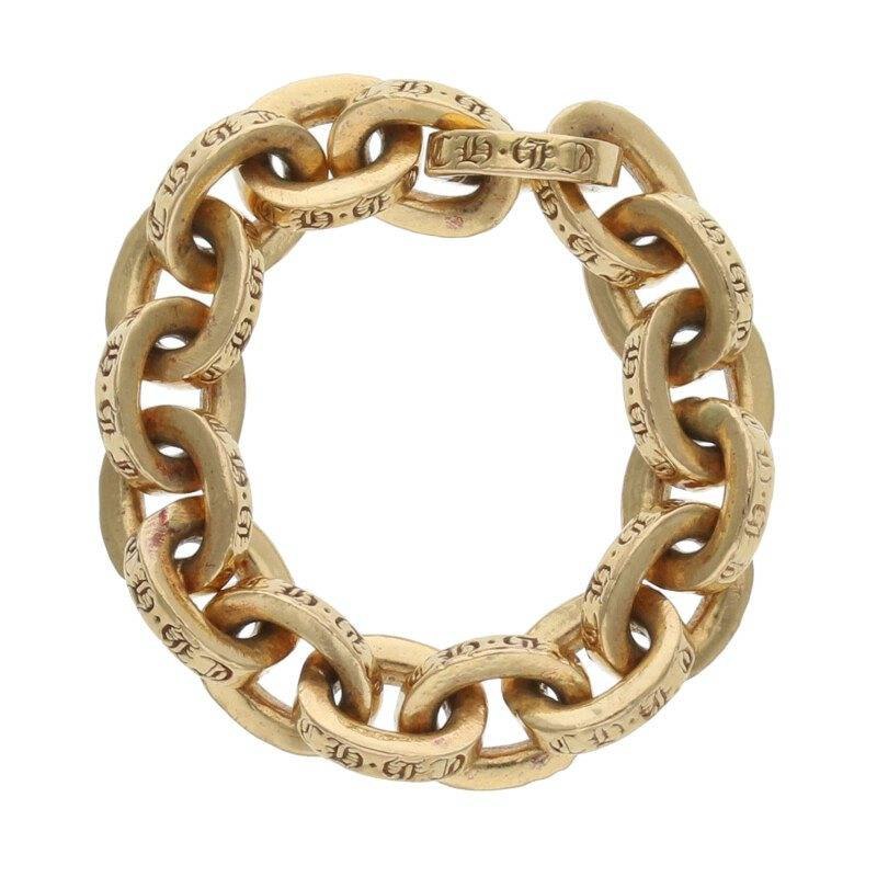 Chrome Hearts Paper Chain Gold Ring Size US 5