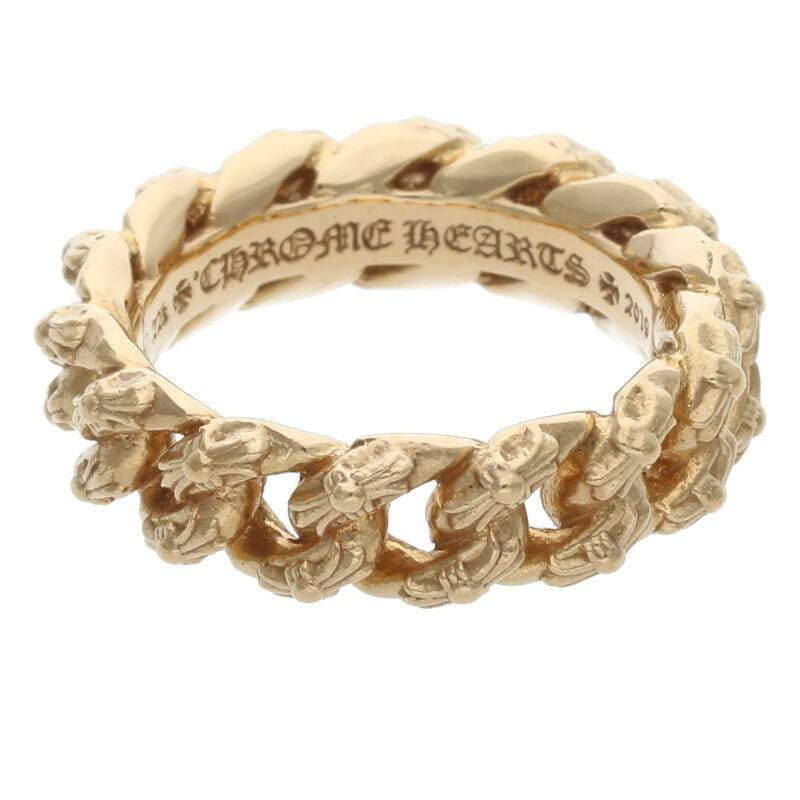 Chrome Hearts 22K Extra Fancy Small Gold Ring Size US 7.5