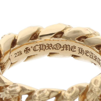 Chrome Hearts 22K Extra Fancy Small Gold Ring Size US 7.5