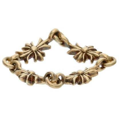 Chrome Hearts 22K Tiny E CH Plus Gold Ring Size ONE SIZE