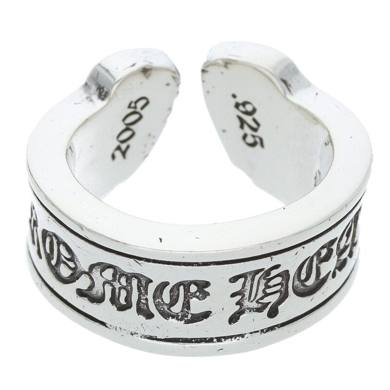 Chrome Hearts LG SCROLL LABEL Silver Ring Size ONE SIZE