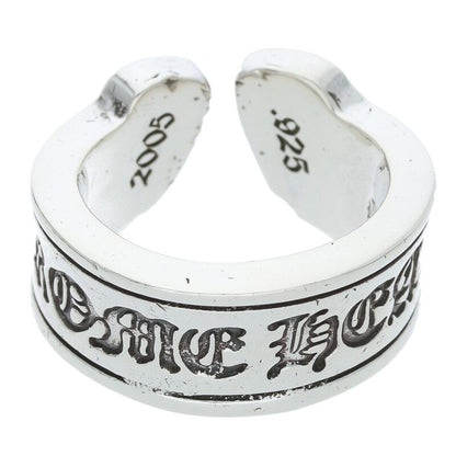 Chrome Hearts LG SCROLL LABEL Silver Ring Size ONE SIZE