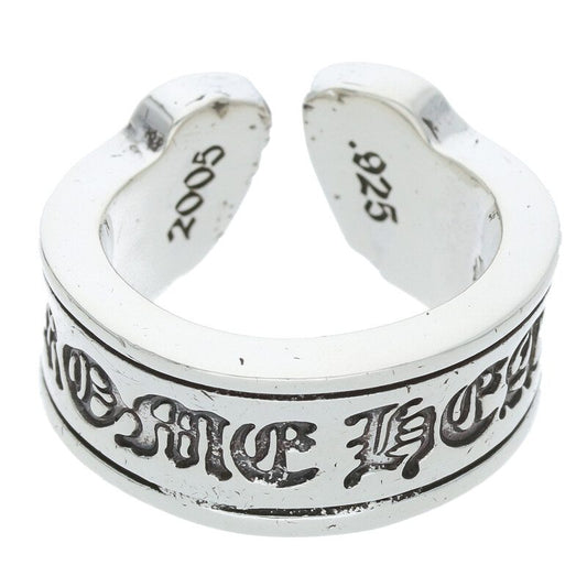 Chrome Hearts LG SCROLL LABEL Silver Ring Size ONE SIZE