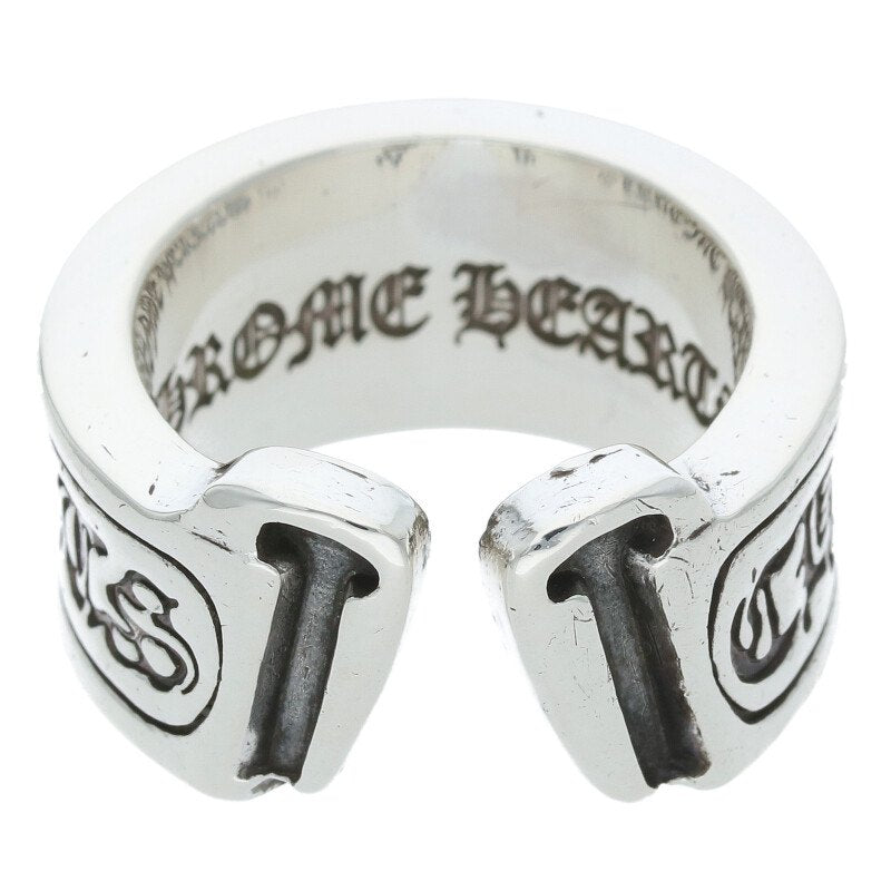 Chrome Hearts LG SCROLL LABEL Silver Ring Size ONE SIZE