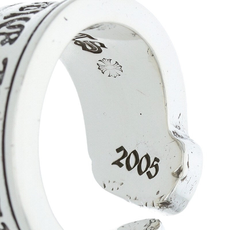 Chrome Hearts LG SCROLL LABEL Silver Ring Size ONE SIZE