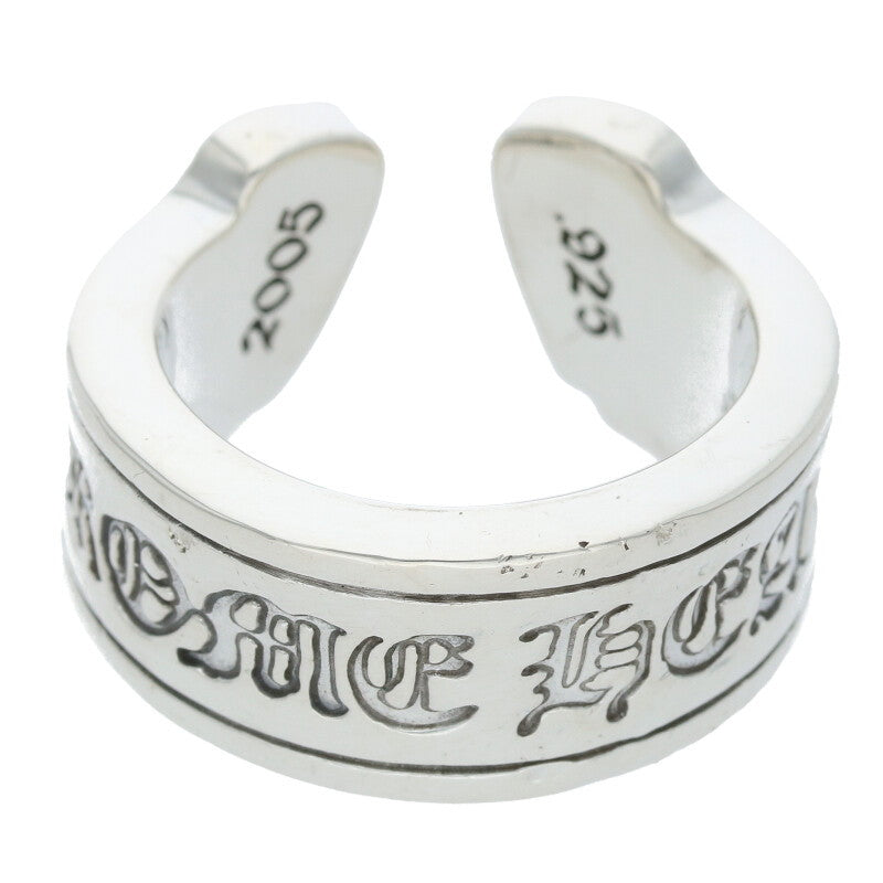 Chrome Hearts LG SCROLL LABEL Silver Ring Size ONE SIZE