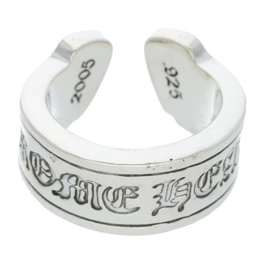 Chrome Hearts LG SCROLL LABEL Silver Ring Size ONE SIZE