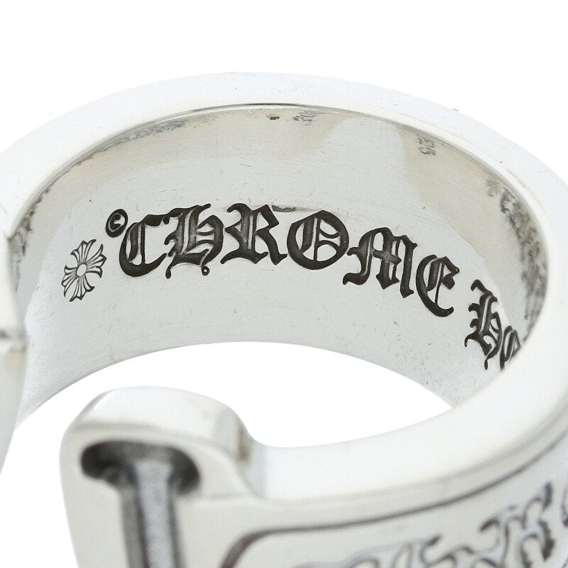 Chrome Hearts LG SCROLL LABEL Silver Ring Size ONE SIZE
