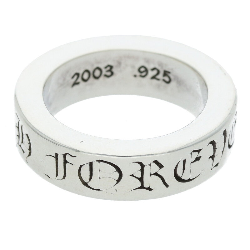 Chrome Hearts 6mm Spacer Forever Silver Ring Size US 6