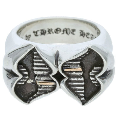 Chrome Hearts PPO Double Chomper Silver Ring Size ONE SIZE