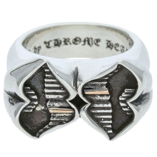 Chrome Hearts PPO Double Chomper Silver Ring Size ONE SIZE