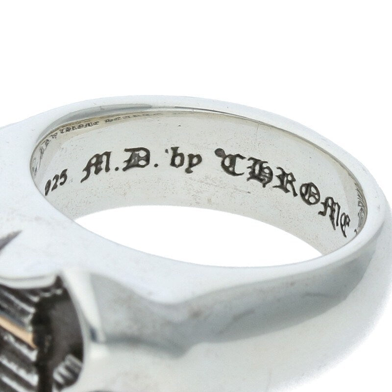 Chrome Hearts PPO Double Chomper Silver Ring Size ONE SIZE
