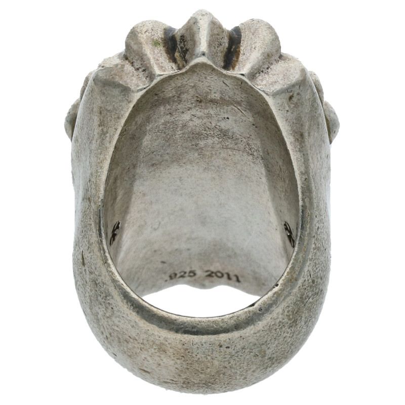 Chrome Hearts Long PJ CH Cross Silver Ring Size US 7