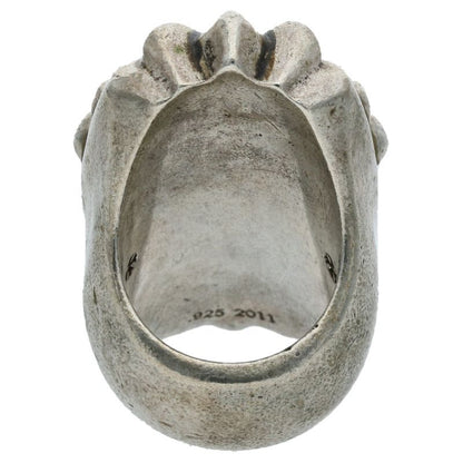Chrome Hearts Long PJ CH Cross Silver Ring Size US 7