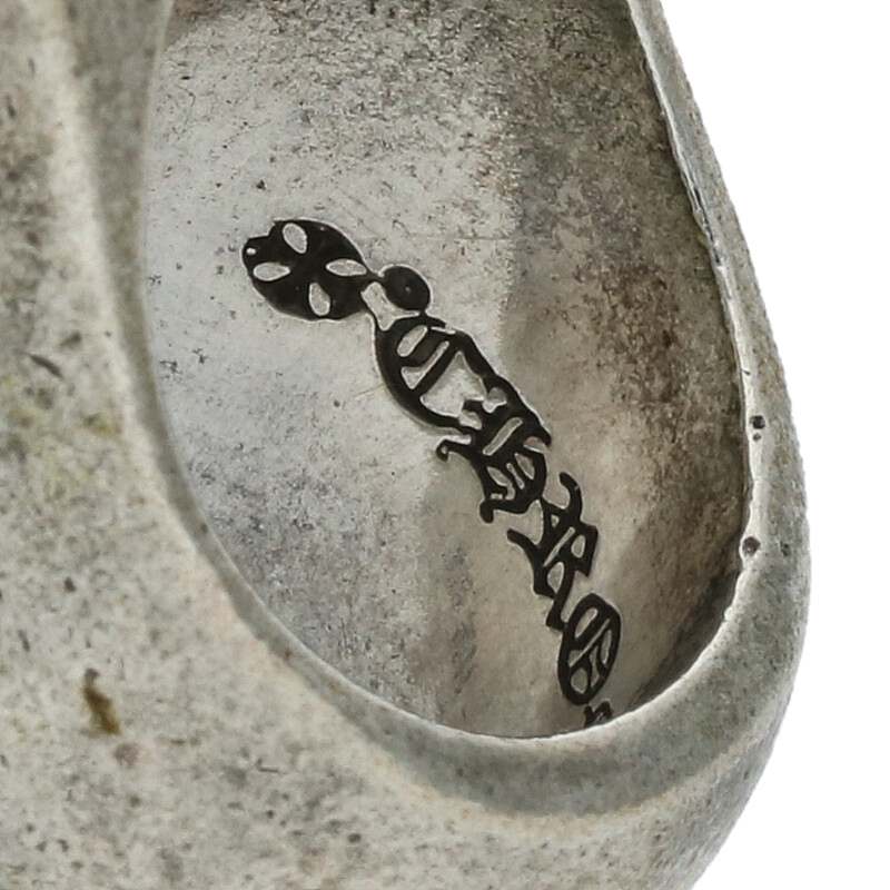 Chrome Hearts Long PJ CH Cross Silver Ring Size US 7