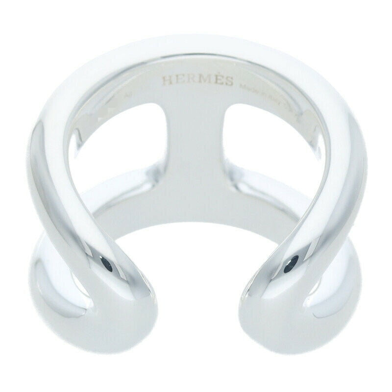 HERMES Osmose GM Sterling Silver Ring Size ONE SIZE