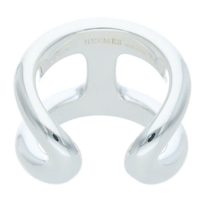 HERMES Osmose GM Sterling Silver Ring Size ONE SIZE
