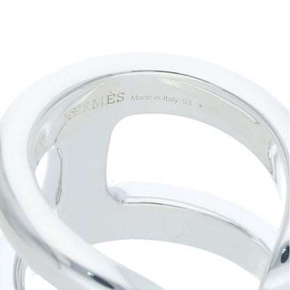 HERMES Osmose GM Sterling Silver Ring Size ONE SIZE