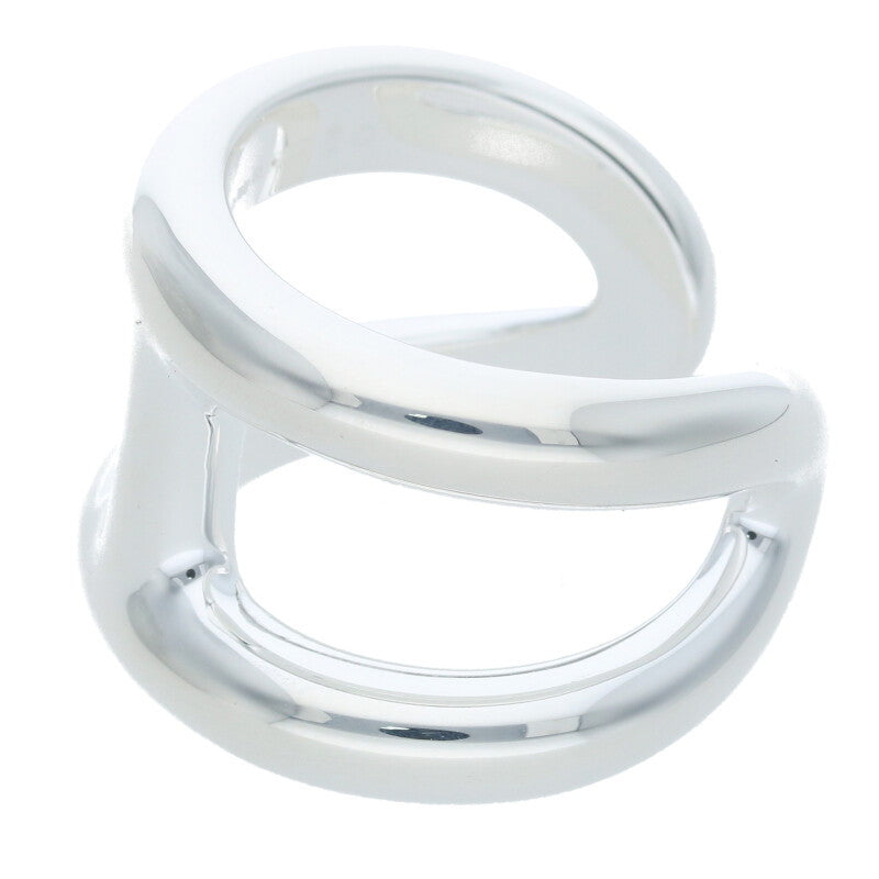 HERMES Osmose GM Sterling Silver Ring Size ONE SIZE
