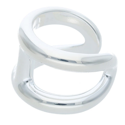 HERMES Osmose GM Sterling Silver Ring Size ONE SIZE