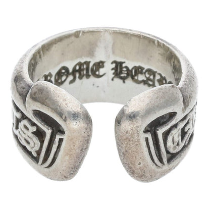 Chrome Hearts SM SCROLL LABEL Ring Silver Size 7.5 (Silver 9.25g)
