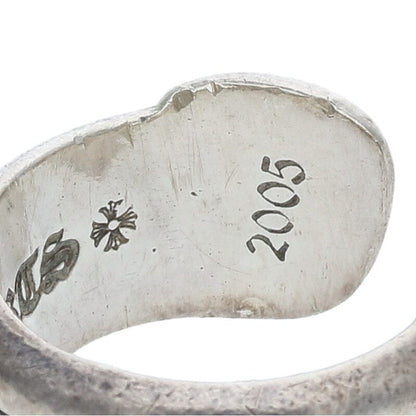 Chrome Hearts SM SCROLL LABEL Ring Silver Size 7.5 (Silver 9.25g)