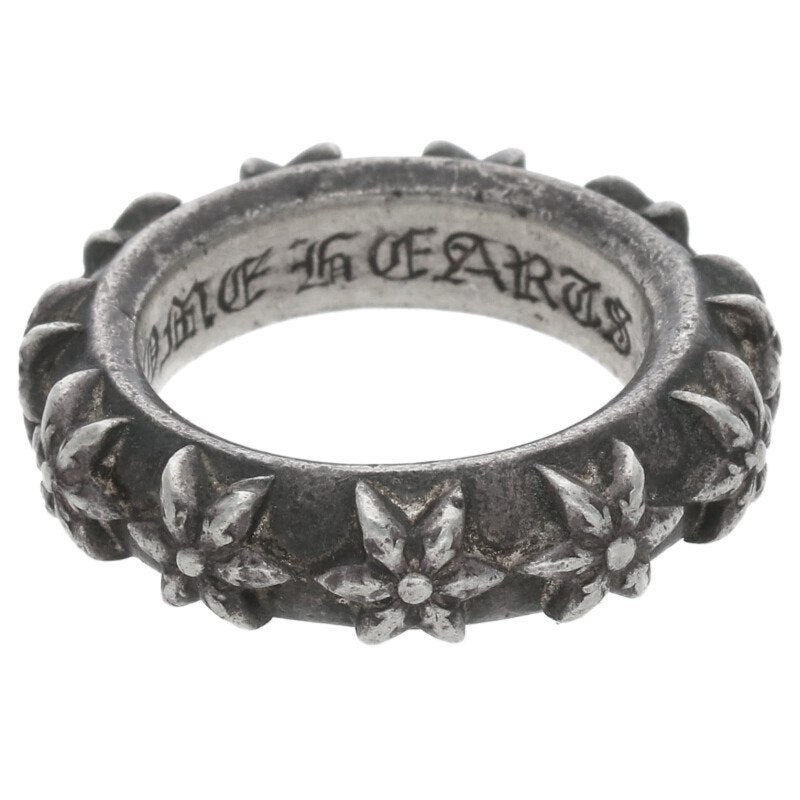 Chrome Hearts Star Band 925 Silver Ring Size US 6