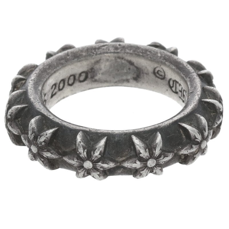 Chrome Hearts Star Band 925 Silver Ring Size US 6