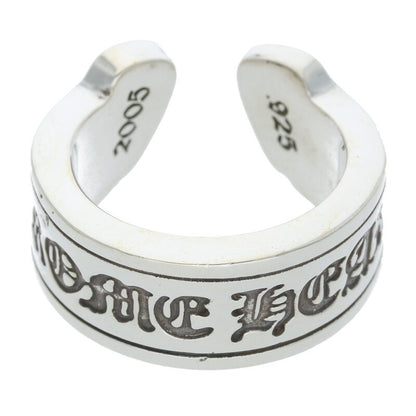 Chrome Hearts LG SCROLL LABEL 925 Silver Ring Size ONE SIZE