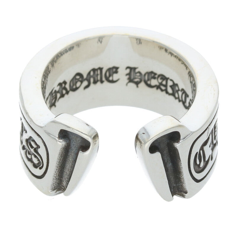 Chrome Hearts LG SCROLL LABEL 925 Silver Ring Size ONE SIZE