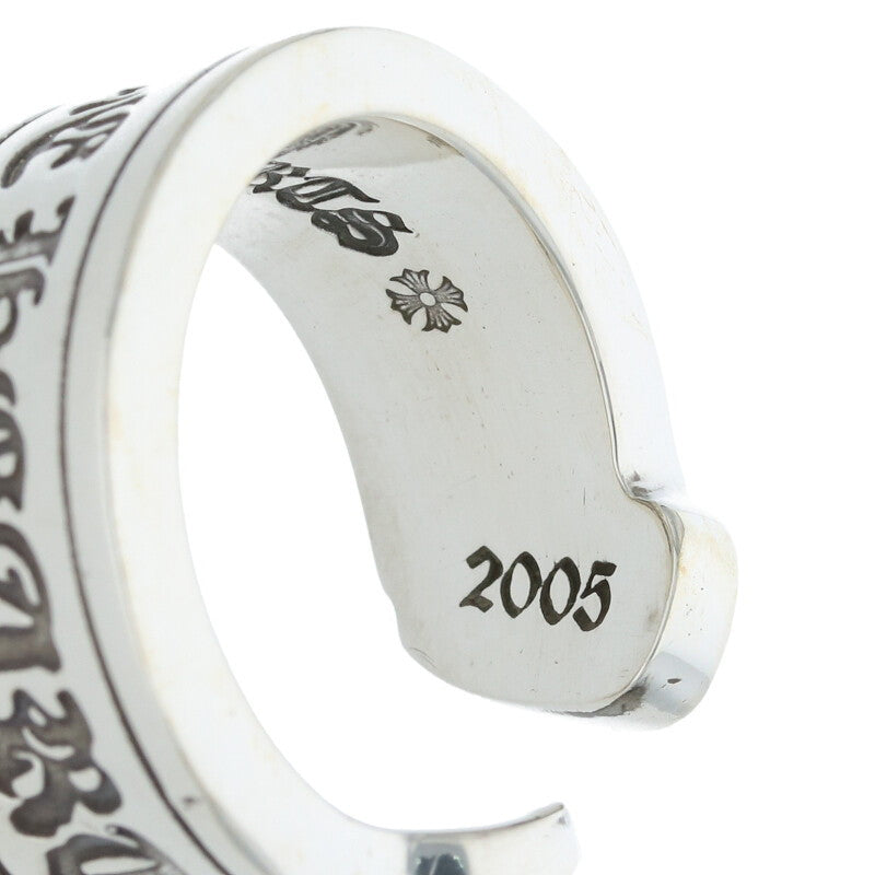 Chrome Hearts LG SCROLL LABEL 925 Silver Ring Size ONE SIZE