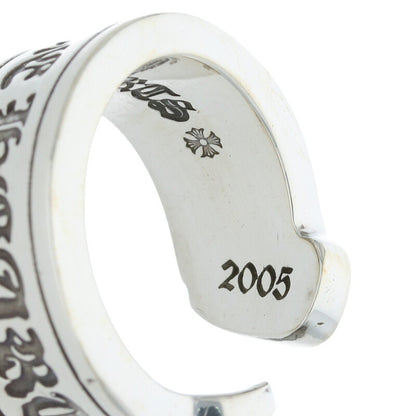 Chrome Hearts LG SCROLL LABEL 925 Silver Ring Size ONE SIZE
