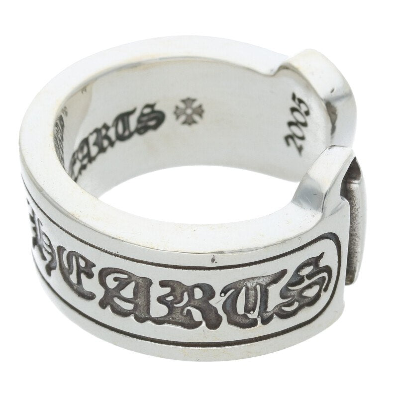 Chrome Hearts LG SCROLL LABEL 925 Silver Ring Size ONE SIZE