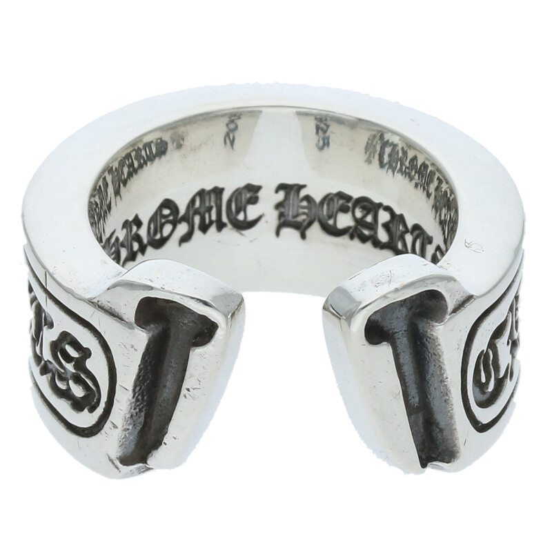 Chrome Hearts Large Scroll Label 925 Silver Size ONE SIZE