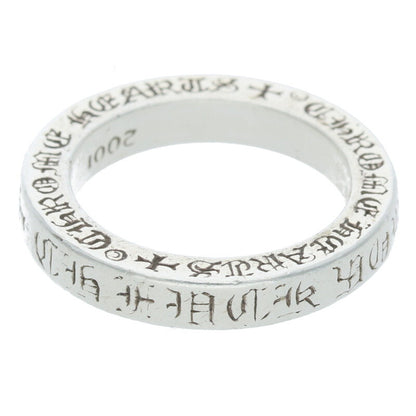 Chrome Hearts 3mm Spacer Fuck You Silver Ring Size US 6