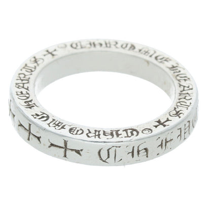 Chrome Hearts 3mm Spacer Fuck You Silver Ring Size US 6
